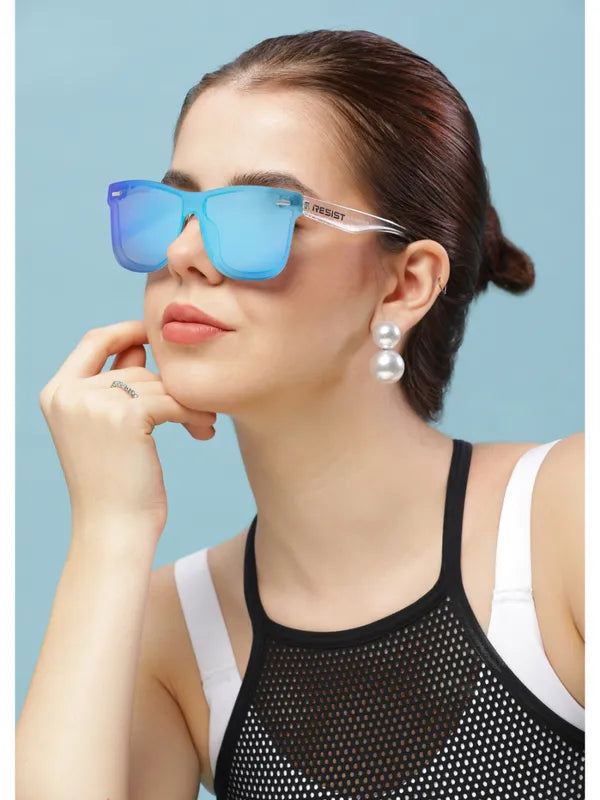 Polarized Aqua Oceanic Blue Wayfarer Sunglasses