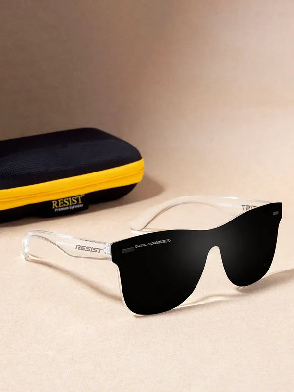 White & Black Polarized UV Protected Wayfarer Sunglasses