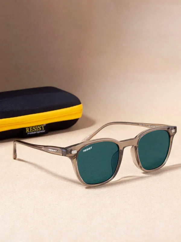 UV Protected Brown & Green Wayfarer Sunglasses