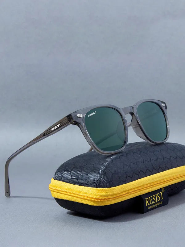 UV Protected Brown & Green Wayfarer Sunglasses
