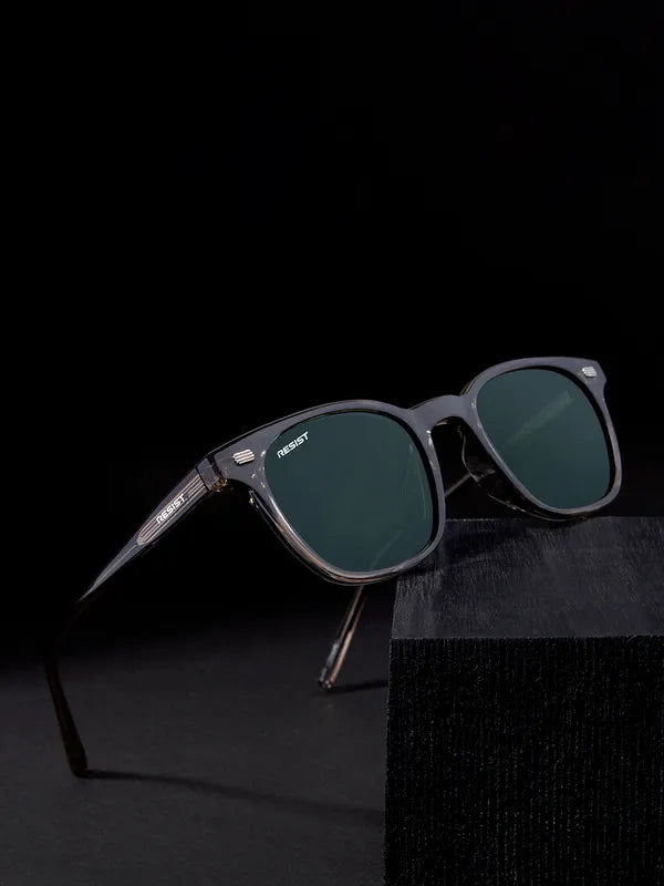 UV Protected Brown & Green Wayfarer Sunglasses