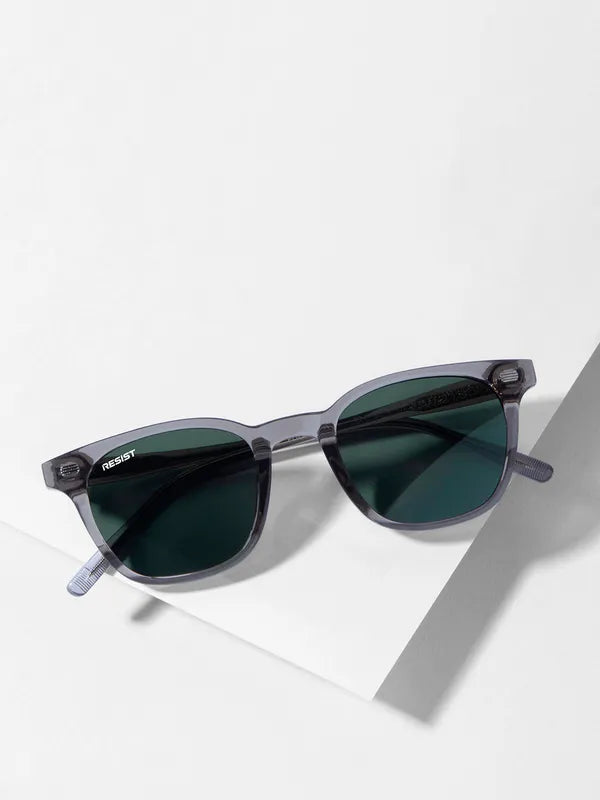 UV Protected Brown & Green Wayfarer Sunglasses