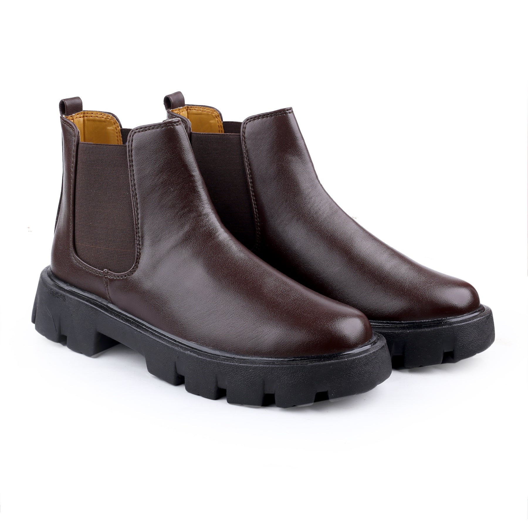 Men’s Slip-On Ankle Chelsea Boots | PU Leather Stylish & Comfortable Boots – Men’s Attire
