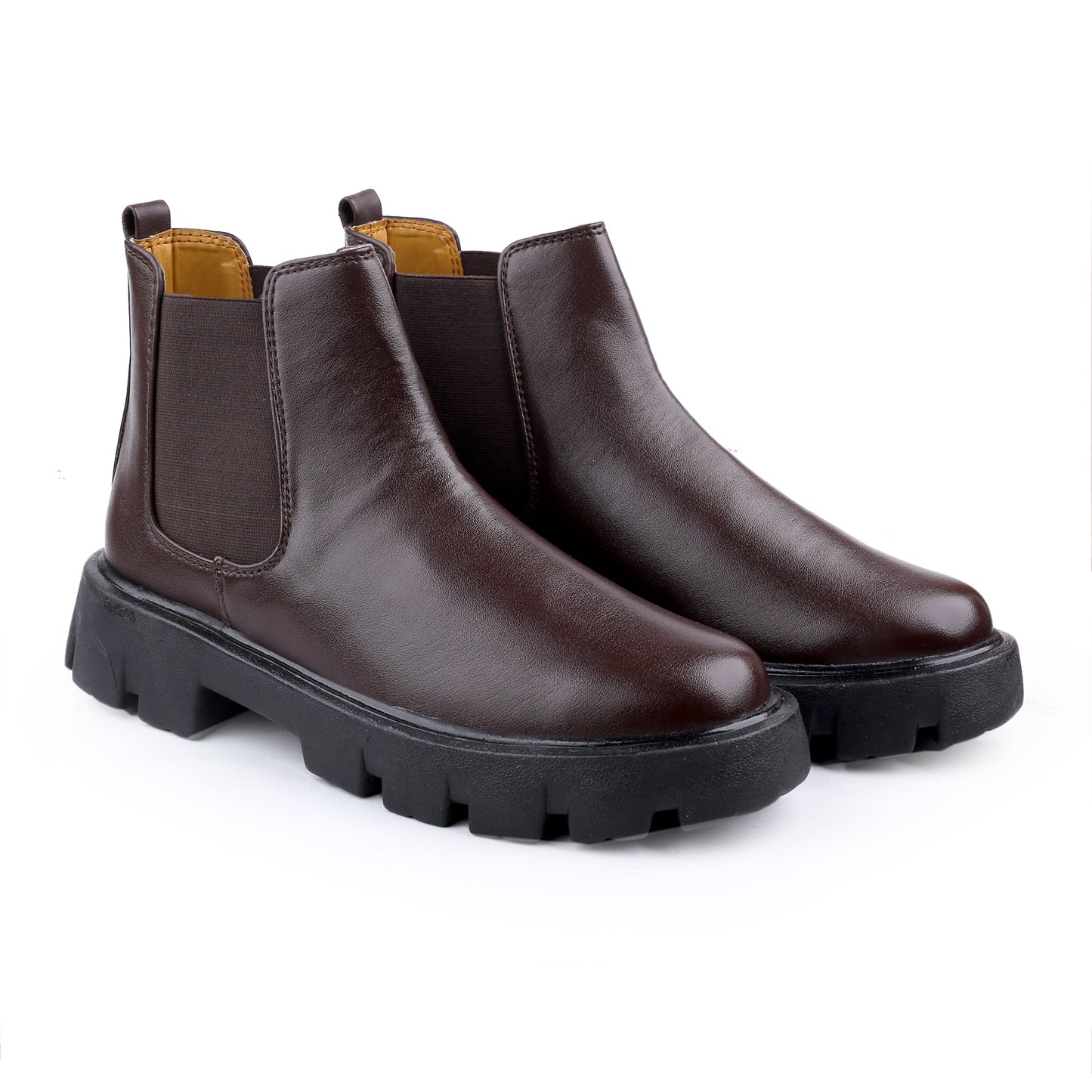 Men’s Slip-On Ankle Chelsea Boots | PU Leather Stylish & Comfortable Boots – Men’s Attire