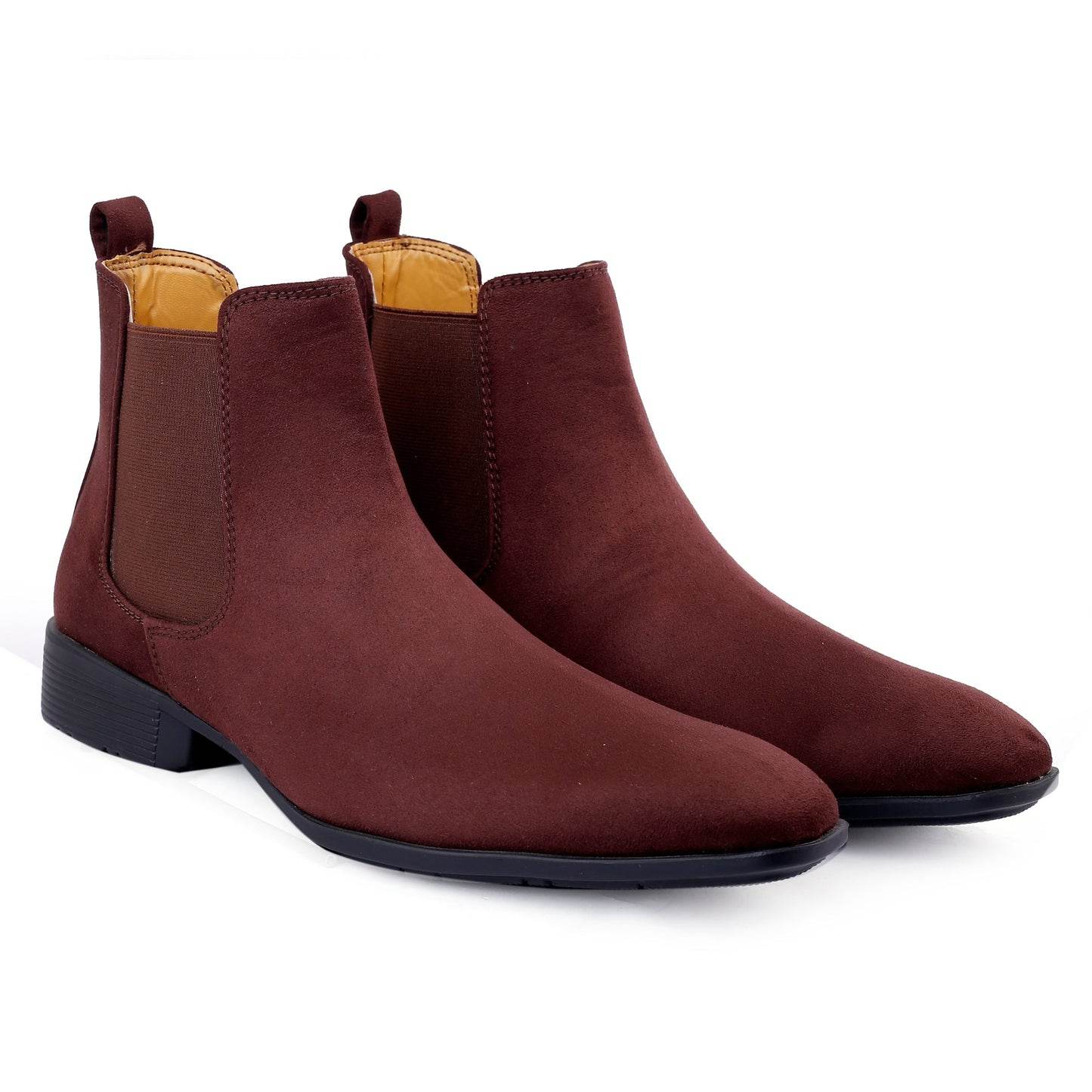 Men's Wedding Wear Chelsea Suede Boots – Elegant Stylish Choice - Mens Attire