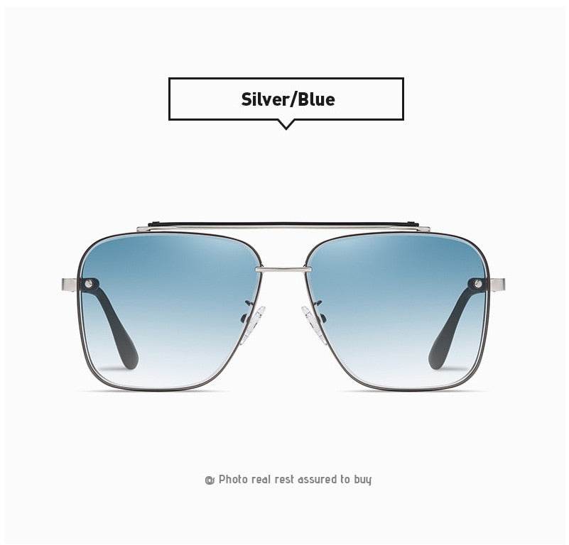 Mens Attire New Oversize Gradient Sunglasses for Men Fashion - Mens Attire