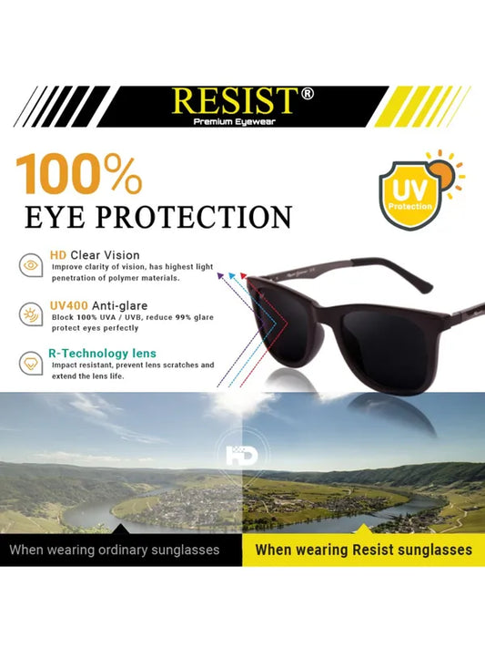 Mens Attire Black UV Protected Wayfarer Sunglasses