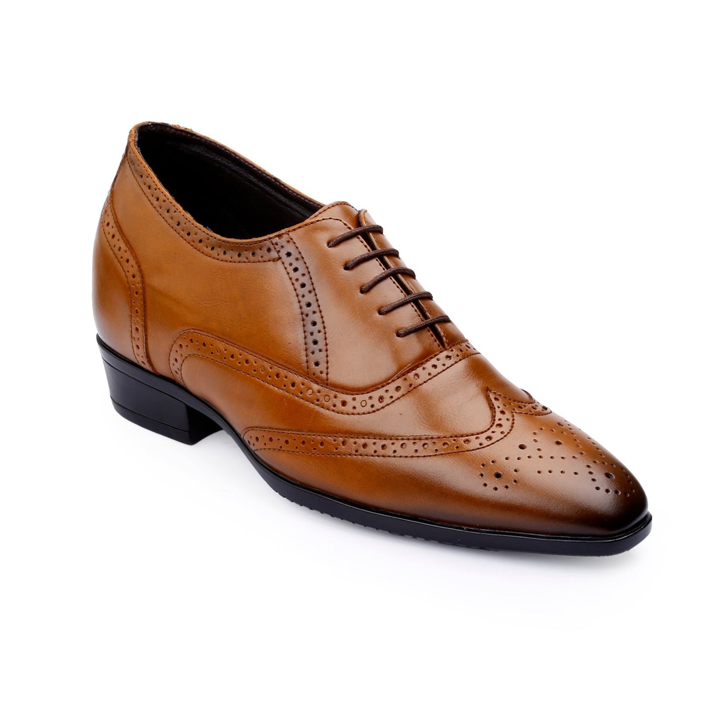 Mens Formal Height Increasing Brogues with 3.5" Boost