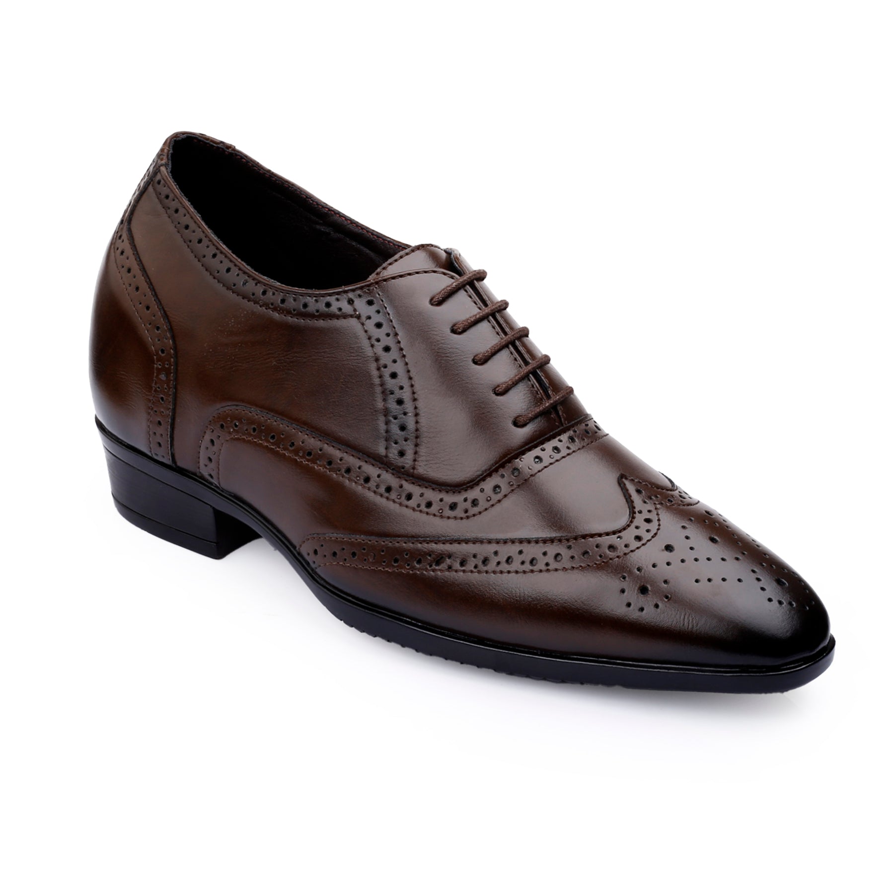 Mens Formal Height Increasing Brogues with 3.5" Boost