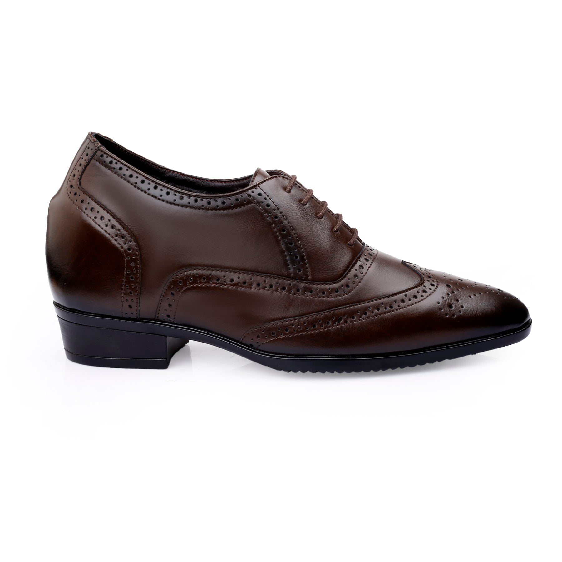Mens Formal Height Increasing Brogues with 3.5" Boost