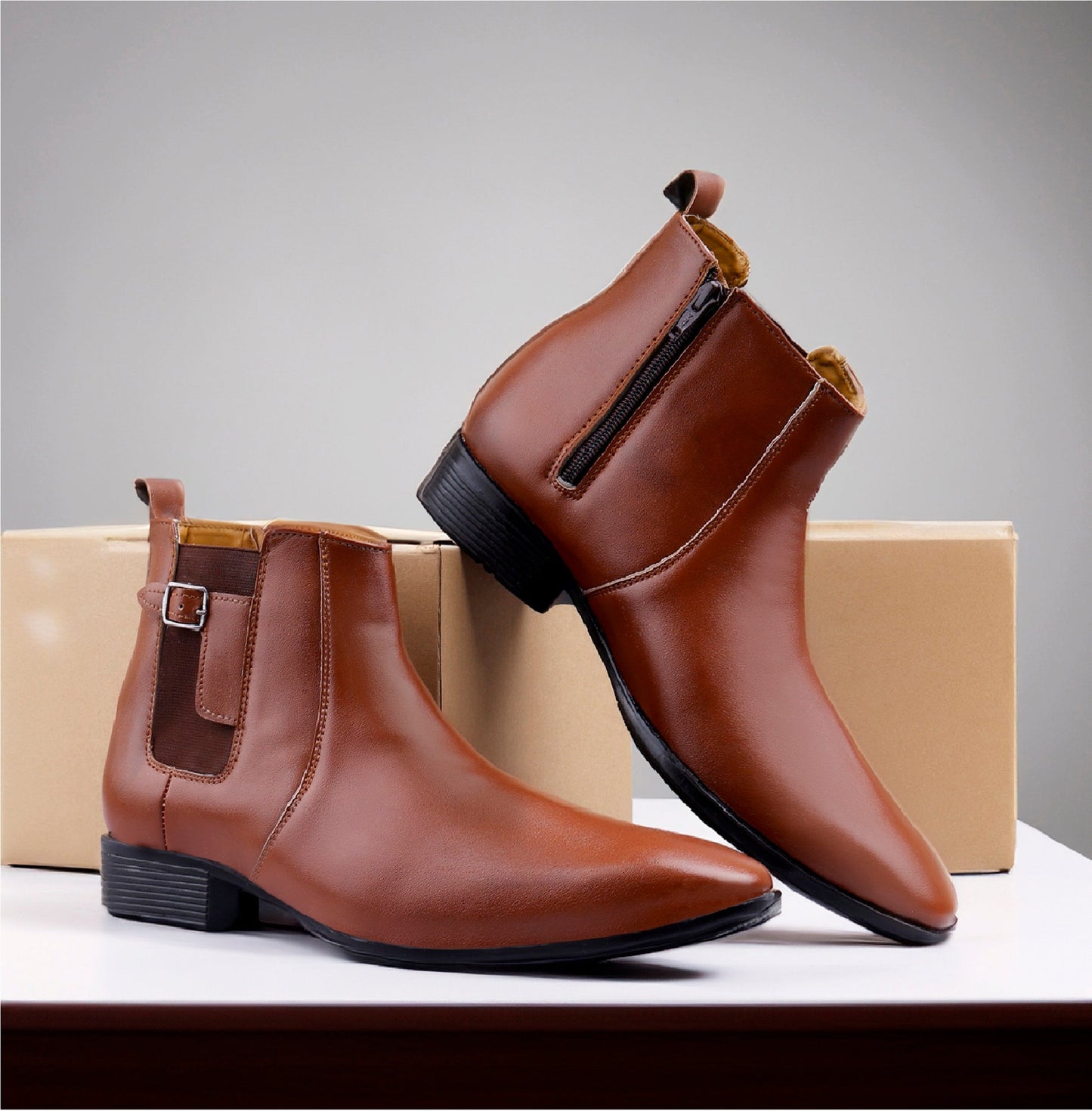 Step in Style with Men’s Attire Chelsea Slip-On Boots