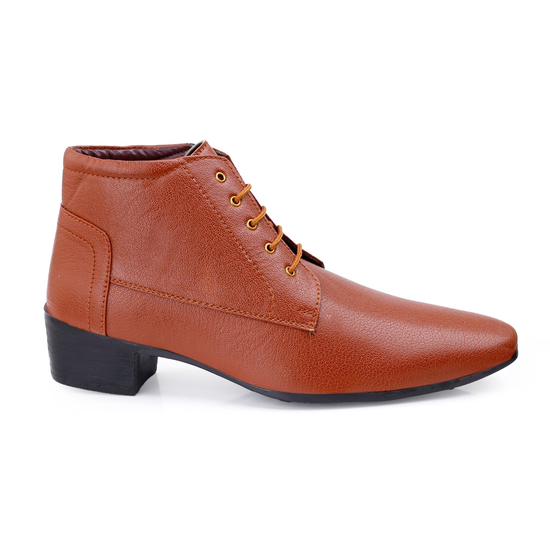 Men's Elevator Derby Dress Boots for Height Boost & Style