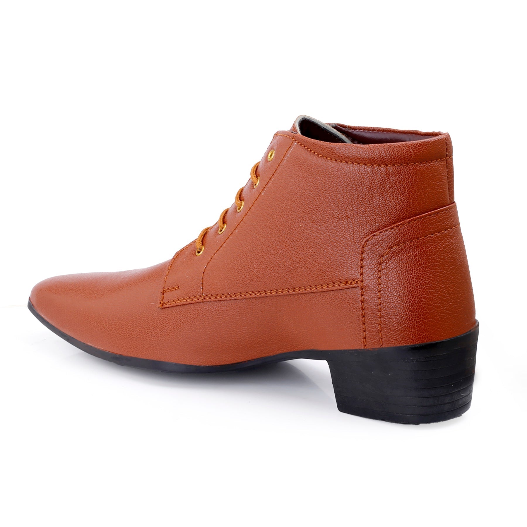 Men's Elevator Derby Dress Boots for Height Boost & Style