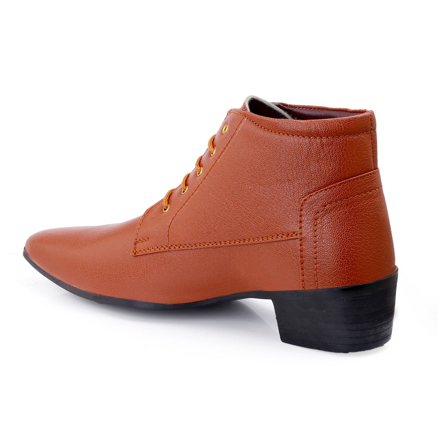Men's Elevator Derby Dress Boots for Height Boost & Style