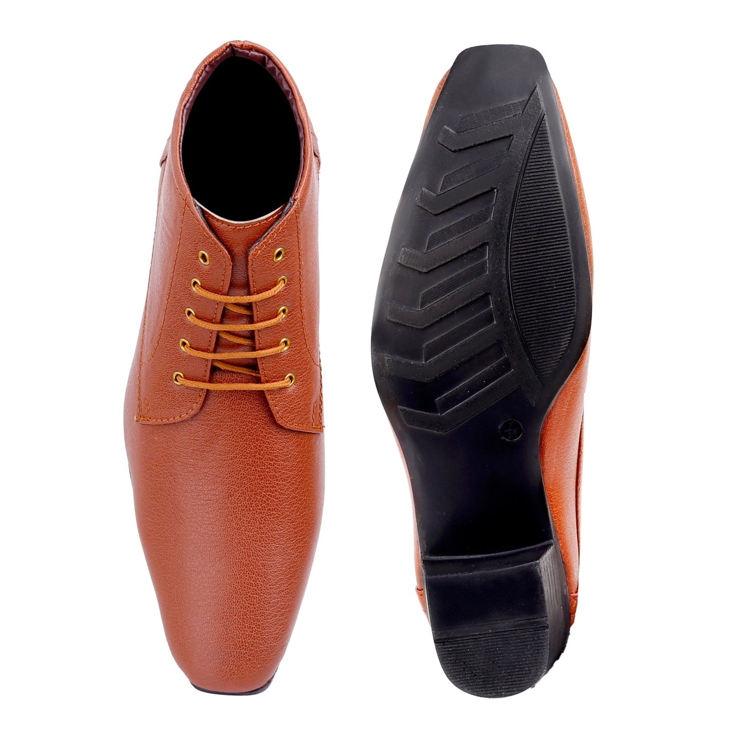 Men's Elevator Derby Dress Boots for Height Boost & Style