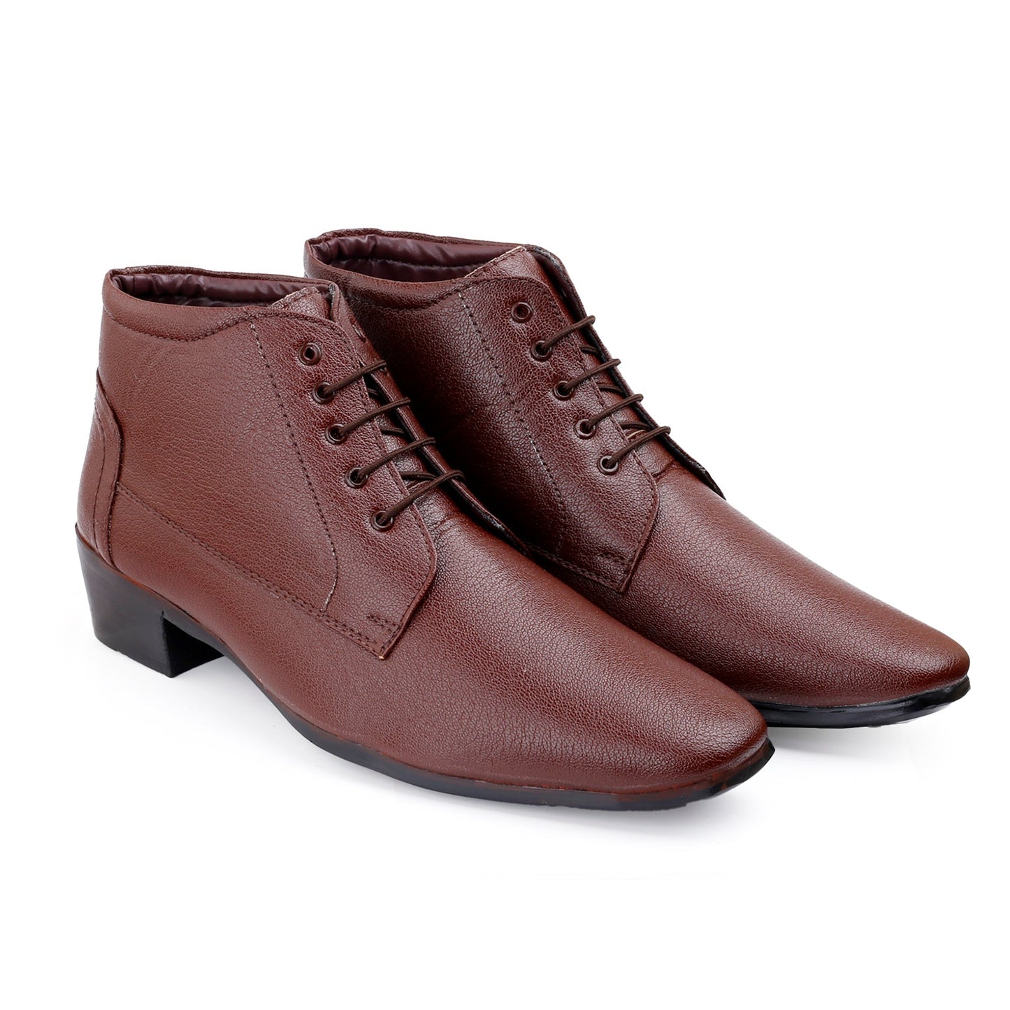 Men's Elevator Derby Dress Boots for Height Boost & Style