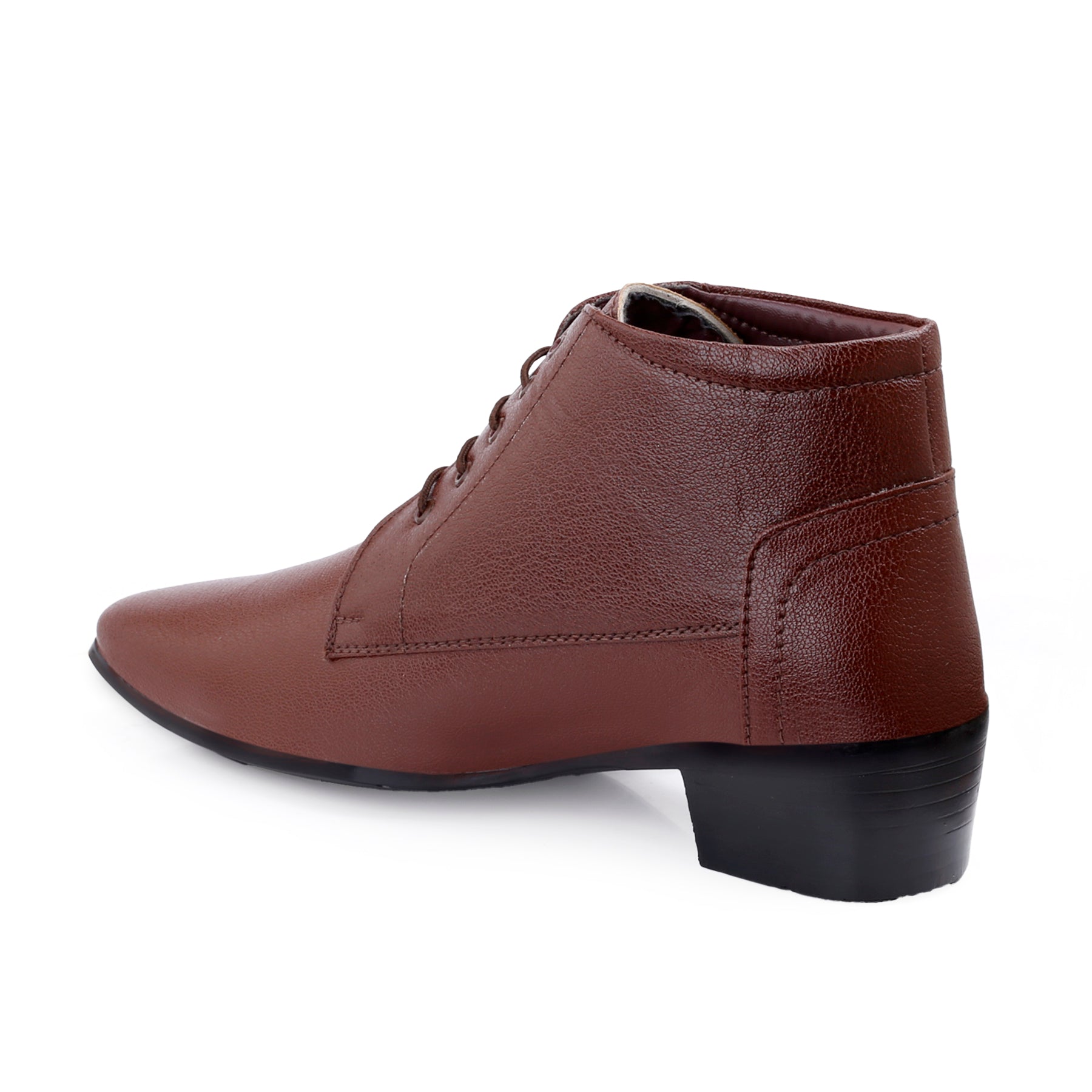 Men's Elevator Derby Dress Boots for Height Boost & Style