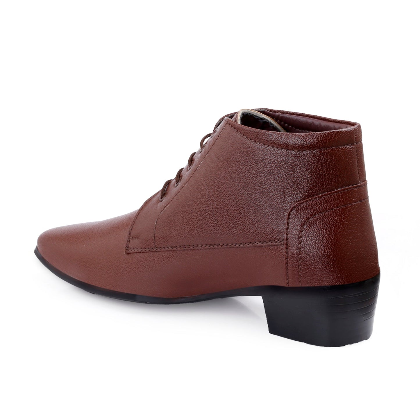 Men's Elevator Derby Dress Boots for Height Boost & Style