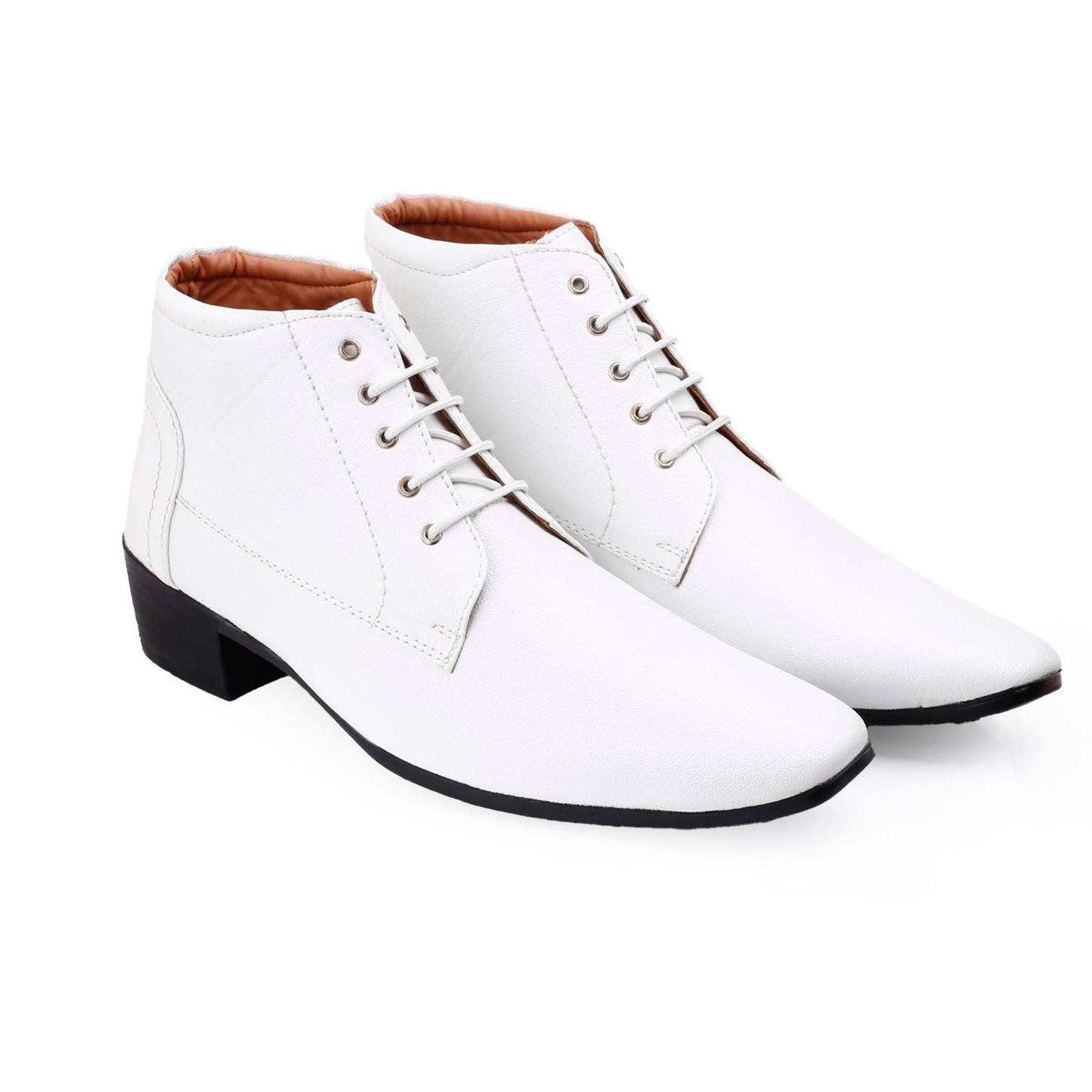 Men's Elevator Derby Dress Boots for Height Boost & Style