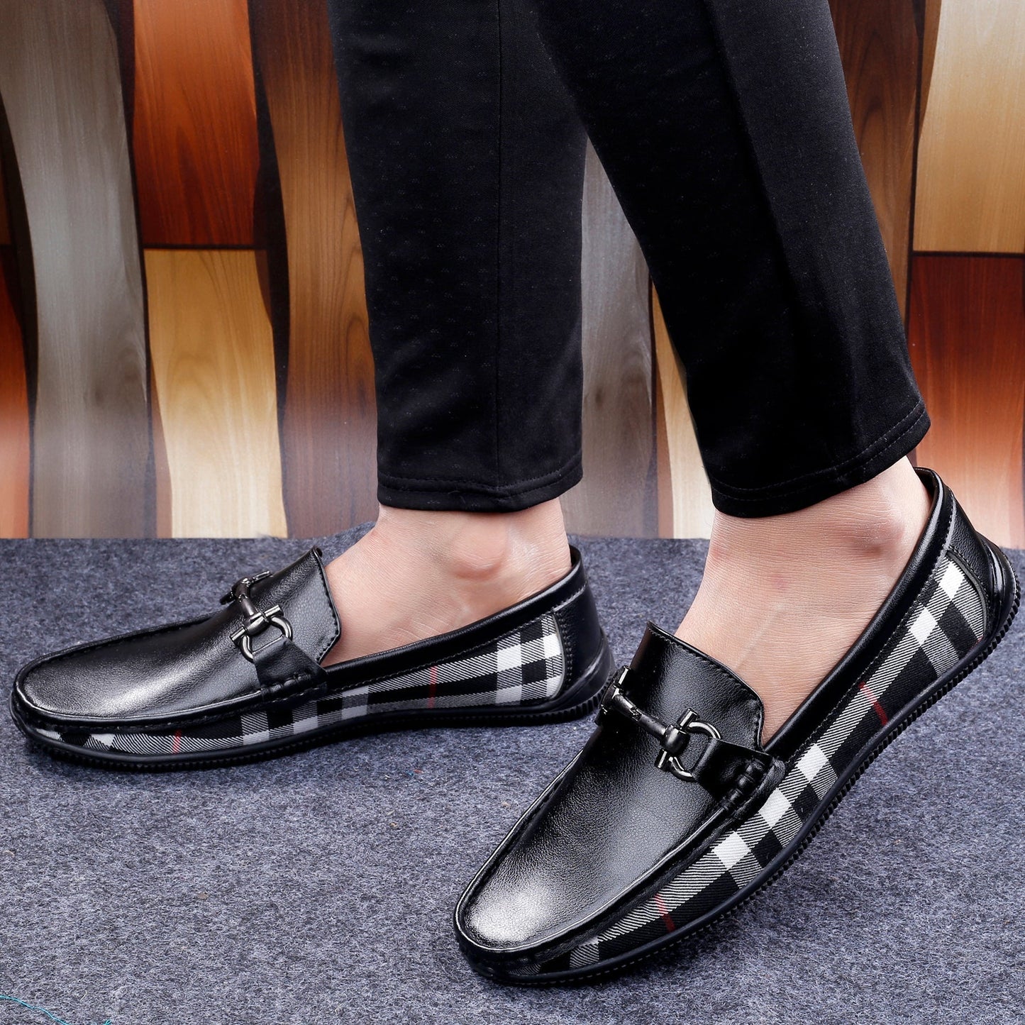 Men's Casual Loafers Shoes | Lightweight Vegan Leather Penny Slip-Ons