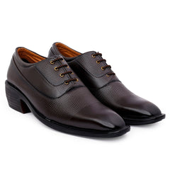 Height Boosting Men's Formal Lace-Up Shoes - Elevate Your Style