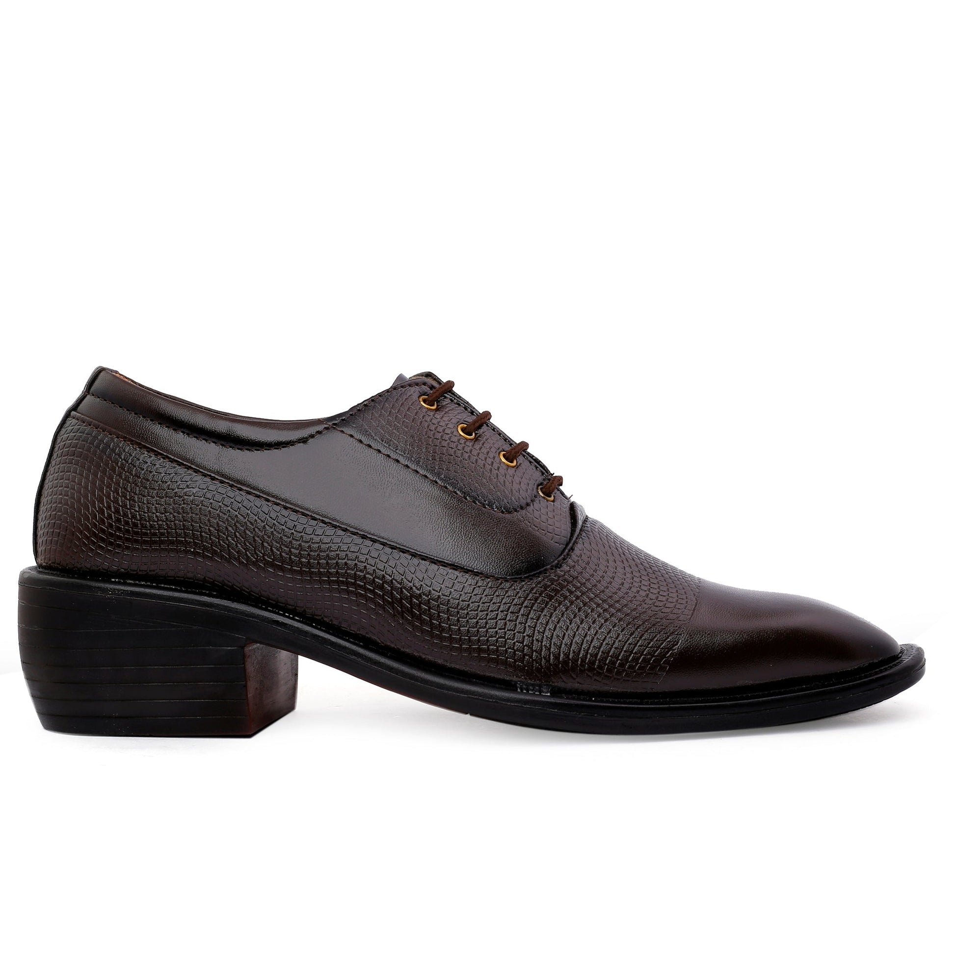 Height Boosting Men's Formal Lace-Up Shoes - Elevate Your Style
