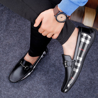 Men's Casual Loafers Shoes | Lightweight Vegan Leather Penny Slip-Ons - Men's Attire