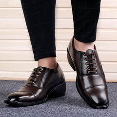 Men's Height Increasing Formal Lace-Up Shoes for Office