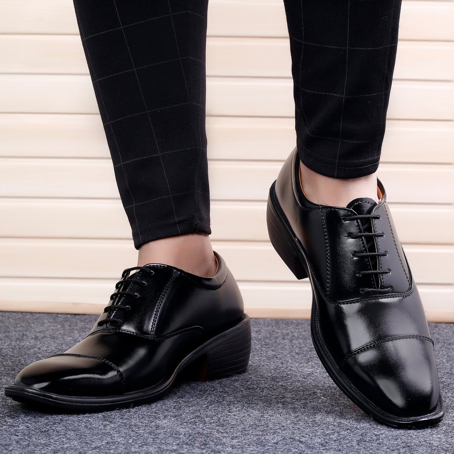 Men's Height Increasing Formal Lace-Up Shoes for Office