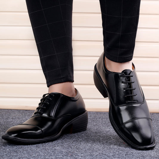 Men's Height Increasing Formal Lace-Up Shoes for Office