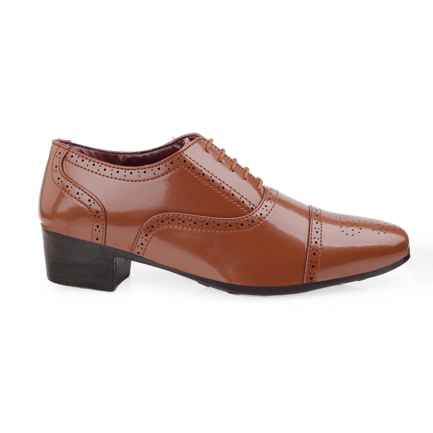 Mens Attire Men’s Oxford Semi Brogue Formal Lace-Up Shoes