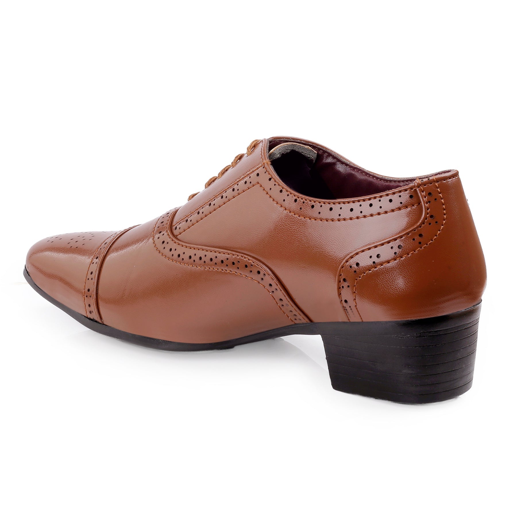 Mens Attire Men’s Oxford Semi Brogue Formal Lace-Up Shoes