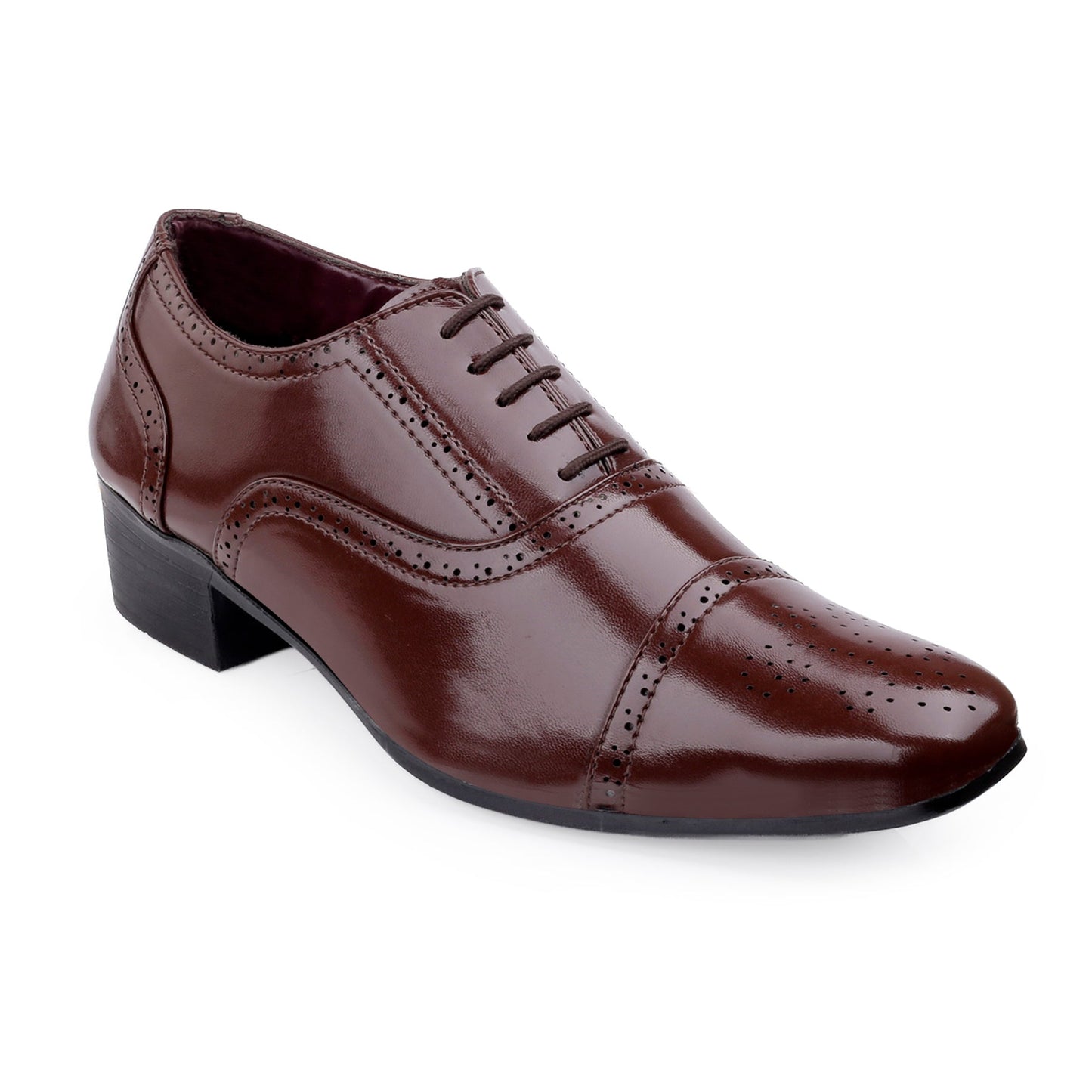Mens Attire Men’s Oxford Semi Brogue Formal Lace-Up Shoes