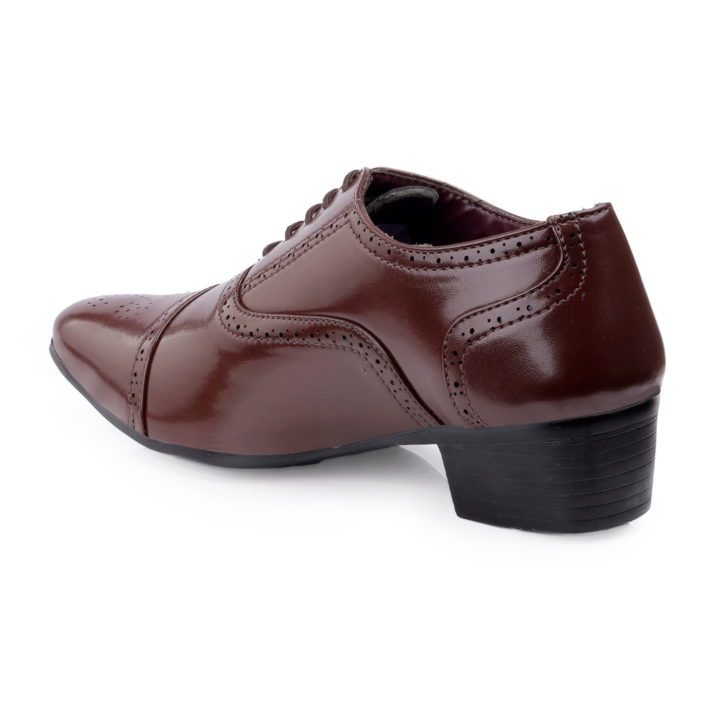 Mens Attire Men’s Oxford Semi Brogue Formal Lace-Up Shoes