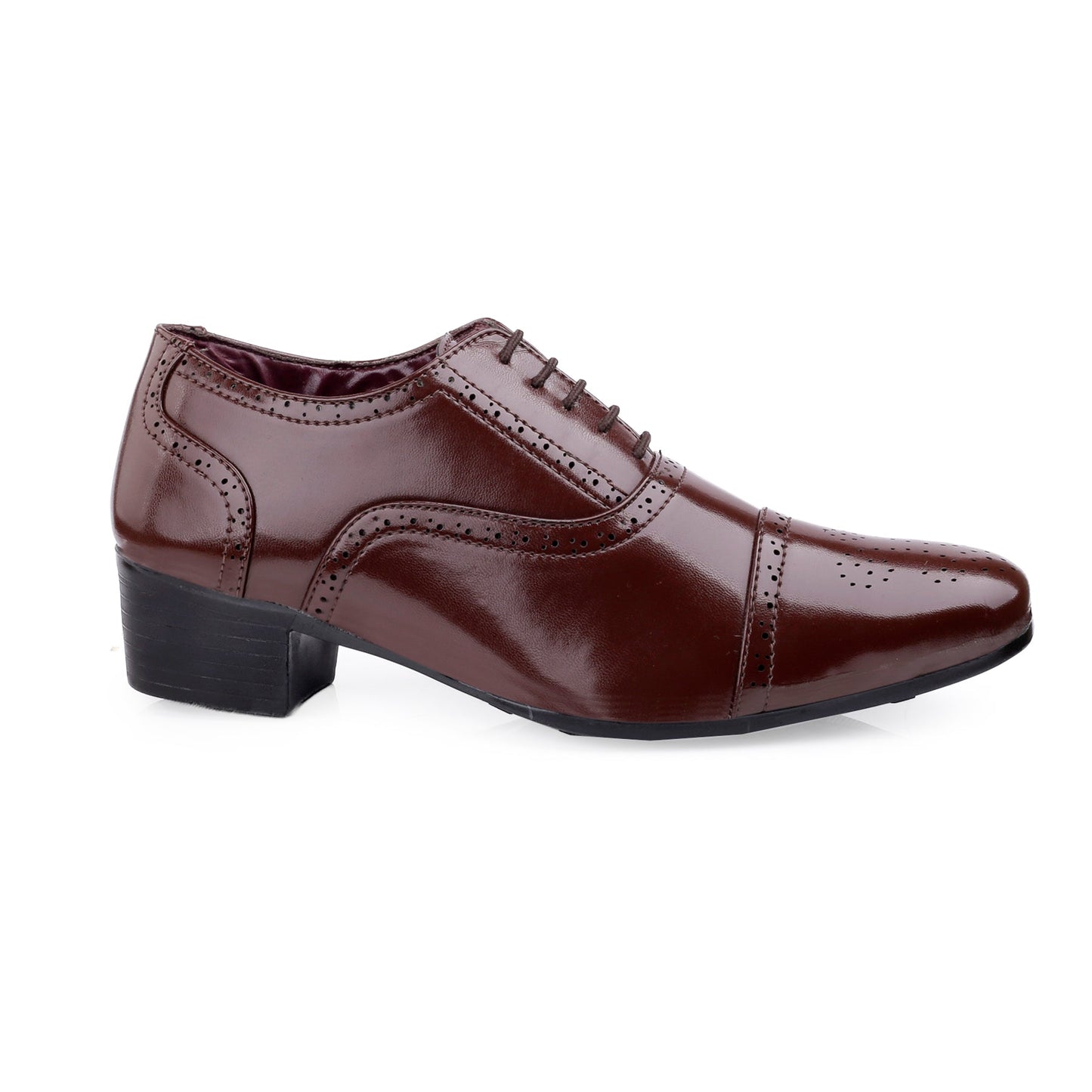 Mens Attire Men’s Oxford Semi Brogue Formal Lace-Up Shoes
