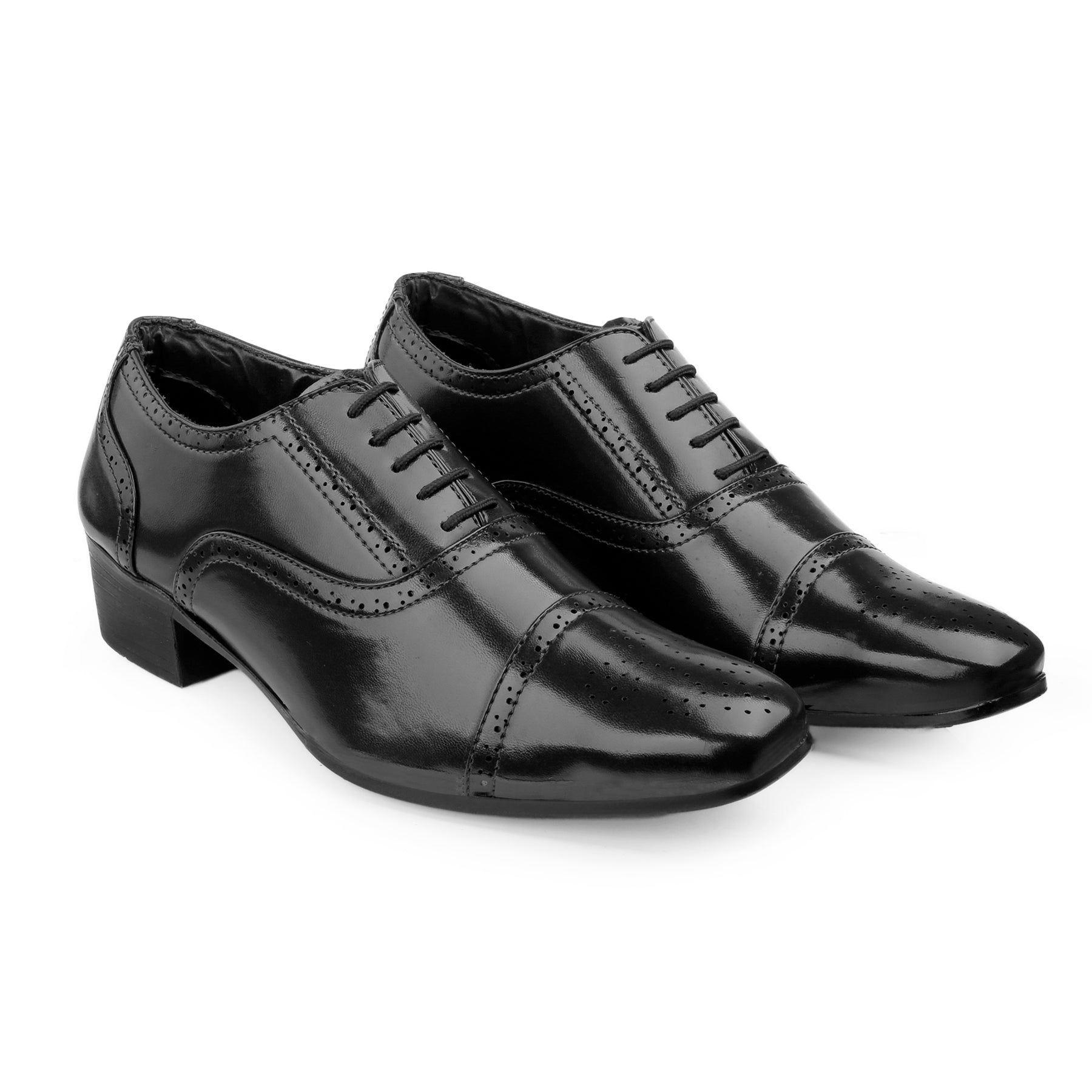 Mens Attire Men’s Oxford Semi Brogue Formal Lace-Up Shoes