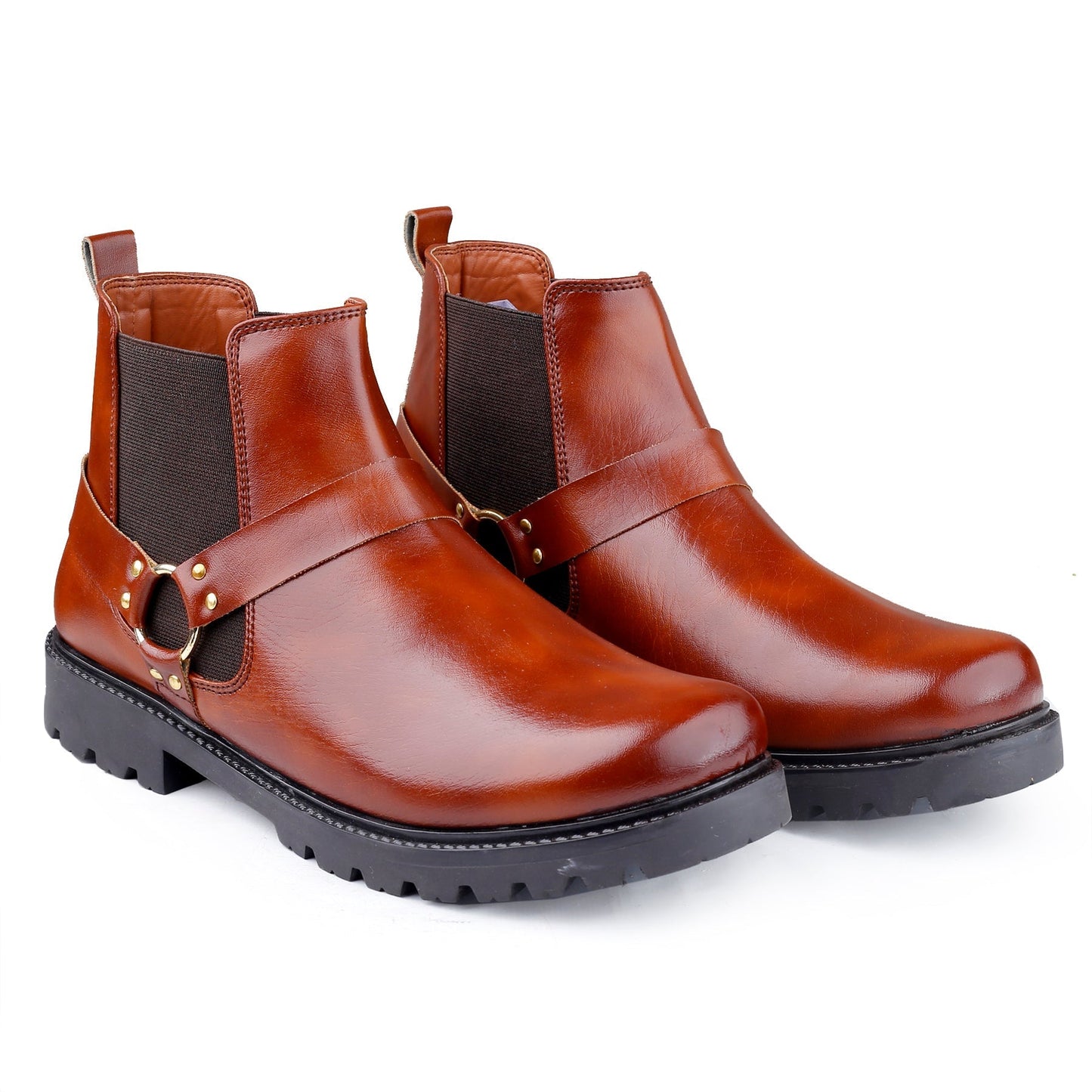 Men’s PU Leather Ultra-Stylish Slip-On Chelsea Boots