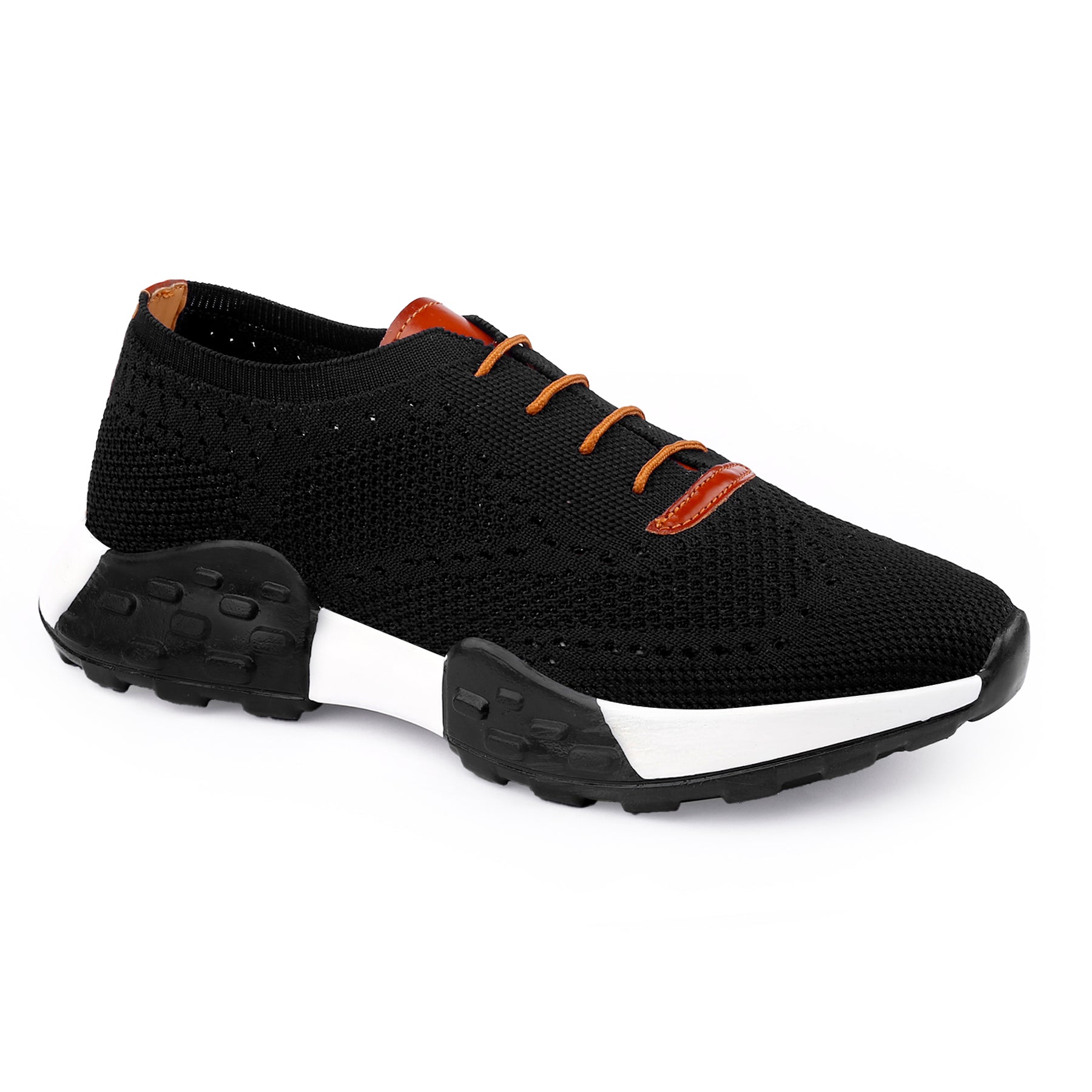 Men’s Knitted Upper Lace-Up Casual| Lightweight Running Shoes – Men’s Attire