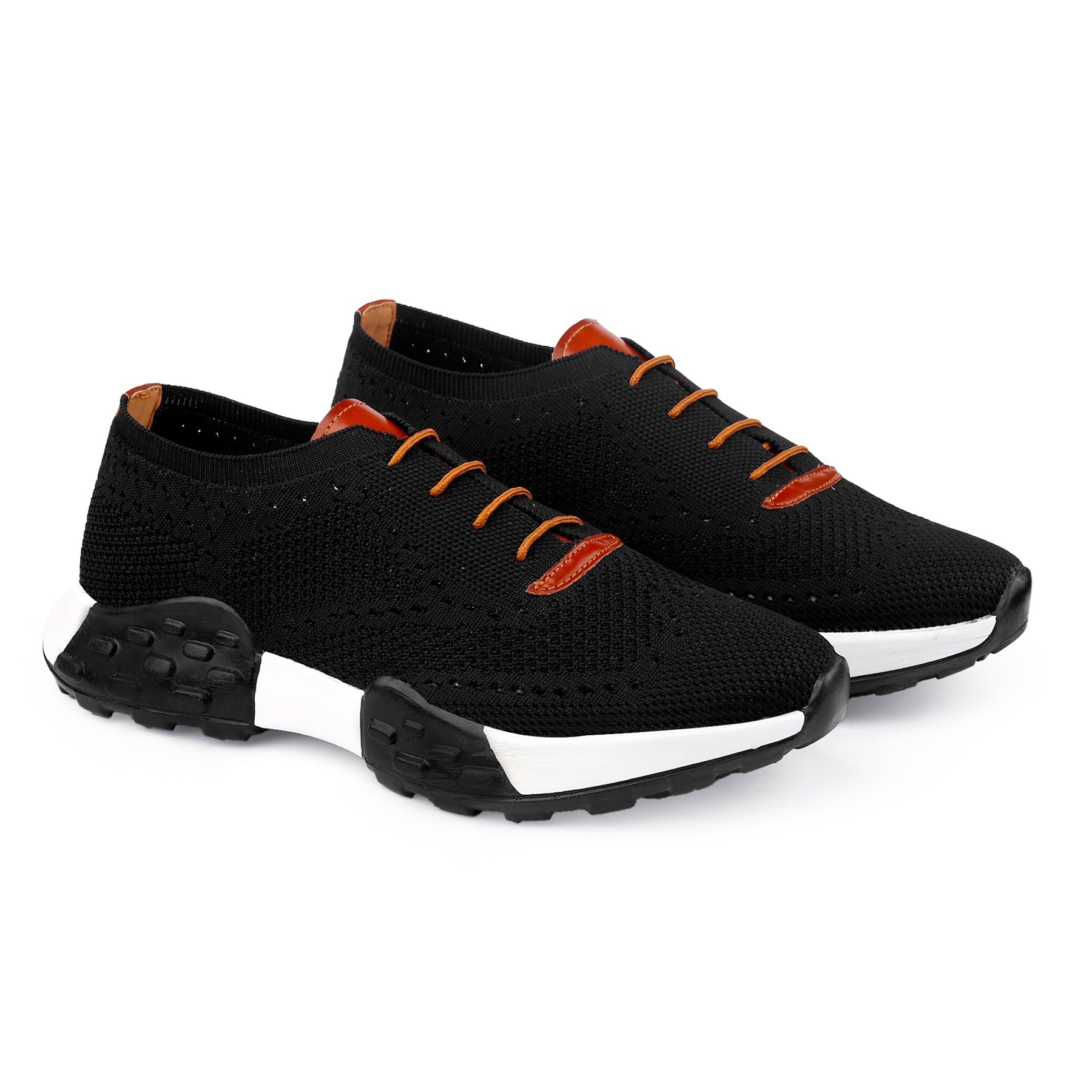 Men’s Knitted Upper Lace-Up Casual| Lightweight Running Shoes – Men’s Attire