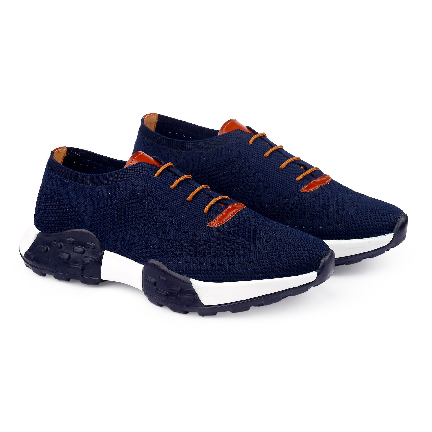 Men’s Knitted Upper Lace-Up Casual| Lightweight Running Shoes – Men’s Attire