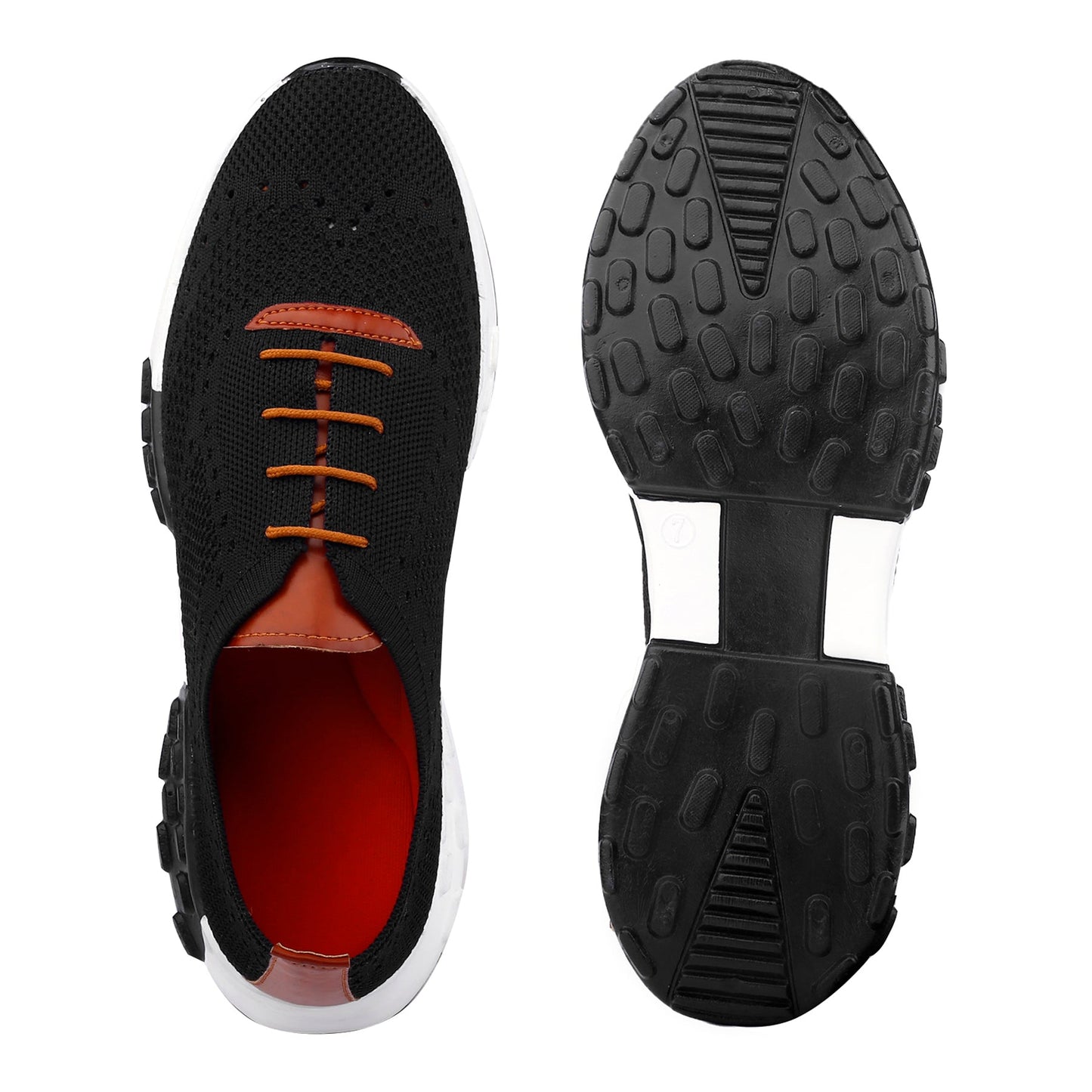 Men’s Knitted Upper Lace-Up Casual| Lightweight Running Shoes – Men’s Attire