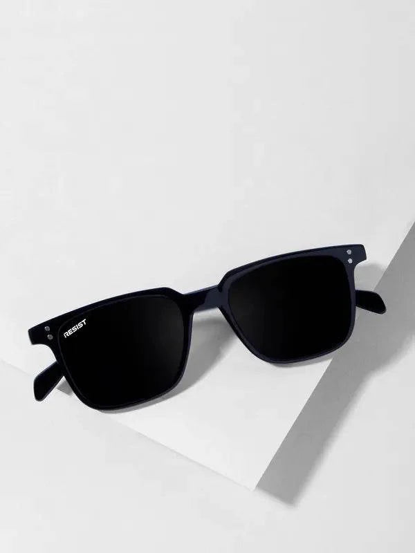 Hot Small Black Rectangle Sunglass - Mens Attire