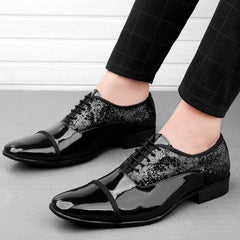 Men's Black Party Wear Formal and Semi Formal Lace-up Shoes For All Seasons - SunglassesMart