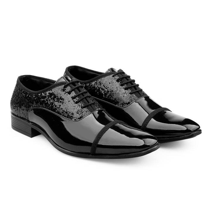 Men's Black Party Wear Formal and Semi Formal Lace-up Shoes For All Seasons - SunglassesMart