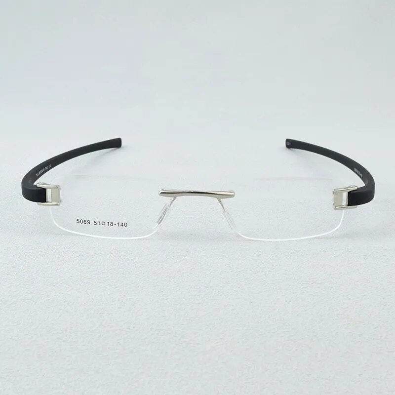 Mens Attire Lightweight Rimless Eyewear Glasses - Mens Attire