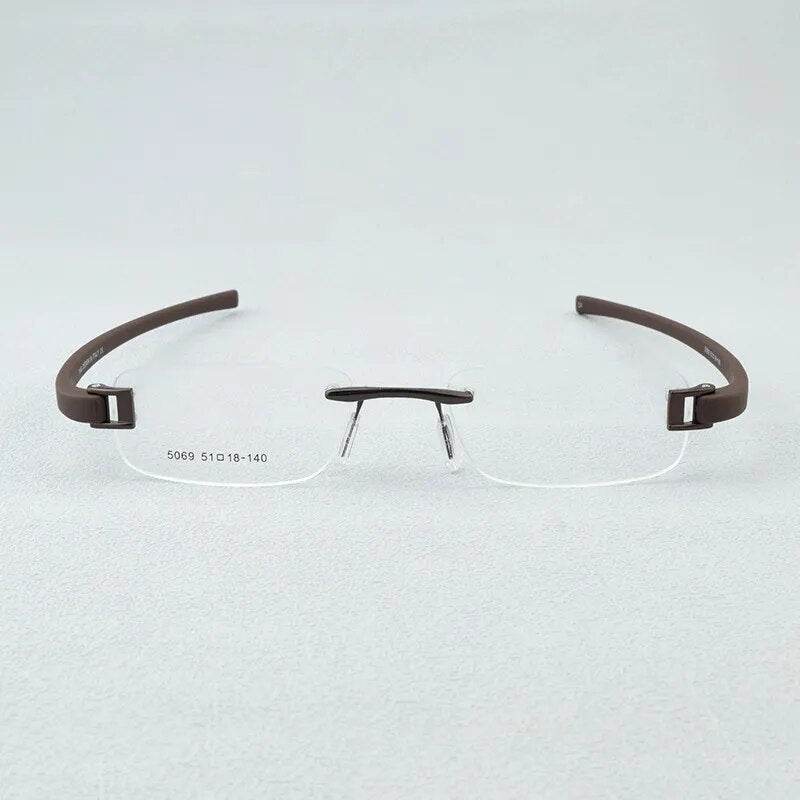 Mens Attire Lightweight Rimless Eyewear Glasses - Mens Attire