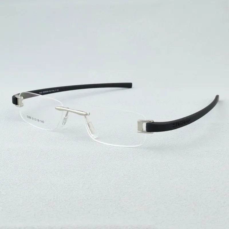 Mens Attire Lightweight Rimless Eyewear Glasses - Mens Attire
