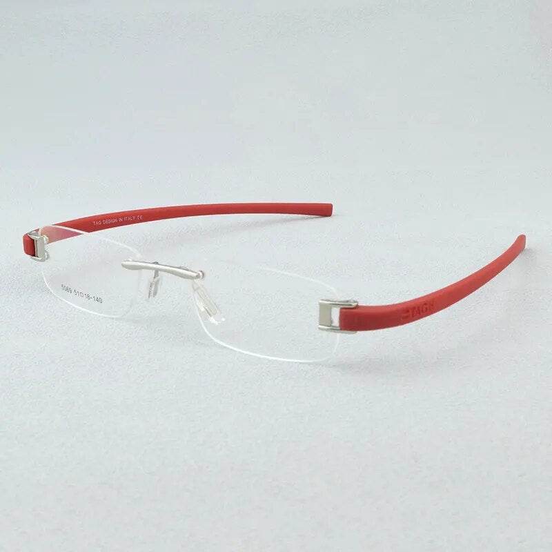 Mens Attire Lightweight Rimless Eyewear Glasses - Mens Attire