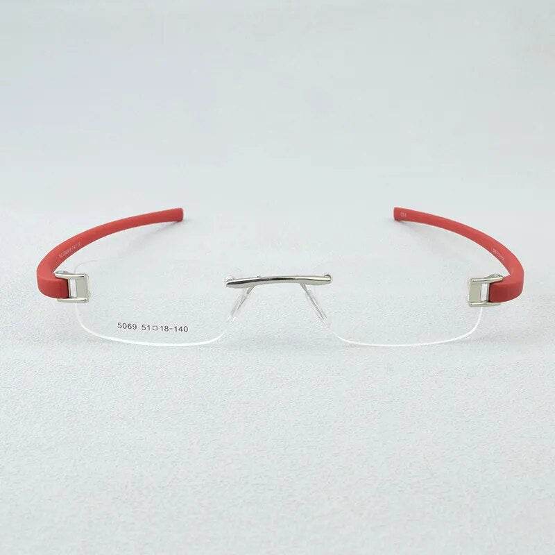 Mens Attire Lightweight Rimless Eyewear Glasses - Mens Attire