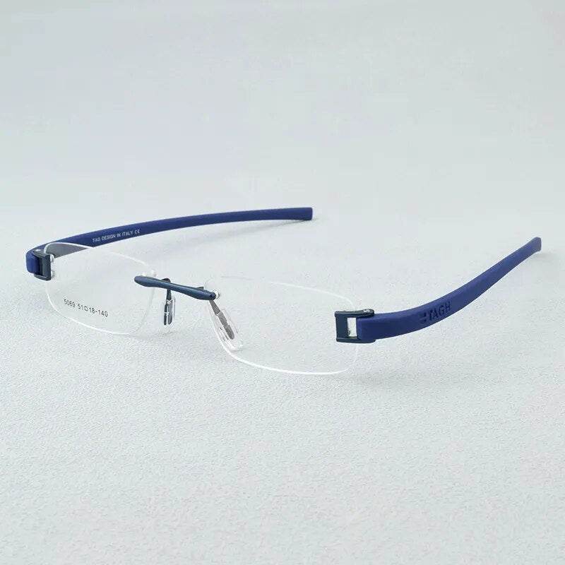 Mens Attire Lightweight Rimless Eyewear Glasses - Mens Attire